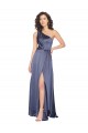 Best Sleeveless Long One Shoulder A-Line Dusk Evening Dress UK