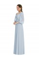 Best Puff Sleeves Long Sweetheart A-Line Evening Dress UK