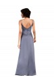 Best Sleeveless Long V-Neck Column Evening Dress UK
