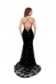 Best Sleeveless Open Back Long High Neck Mermaid Black Sexy Evening Dress UK