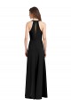 Best Sleeveless Long High Neck Sheath Black Evening Dress UK