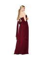 Best Sleeveless Long Strapless A-Line Burgundy Evening Dress UK