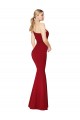 Best Sleeveless Long High Neck Mermaid Burgundy Evening Dresses UK