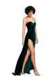 Best Sleeveless Low Back Sweep Train Sweetheart A-Line Semi Formal Evening Dress UK