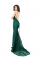 Best Sleeveless Open Back Long V-Neck Mermaid Semi Formal Evening Dress UK