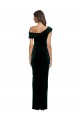 Best Sleeveless Long Sweetheart Sheath Stretch Velvet Evening Dress UK