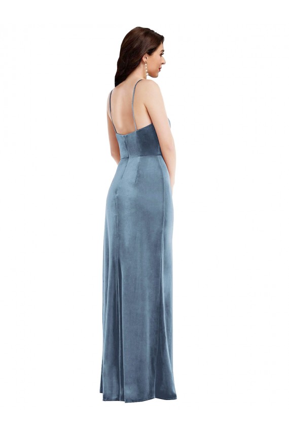 Best Sleeveless Low Back Long Sweetheart Trumpet Evening Maxi Dress UK