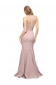 Best Sleeveless Sweep Train High Neck Sheath Evening Dress UK