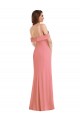 Best Sleeveless Low Back Long One Shoulder Trumpet Maxi Evening Dress UK