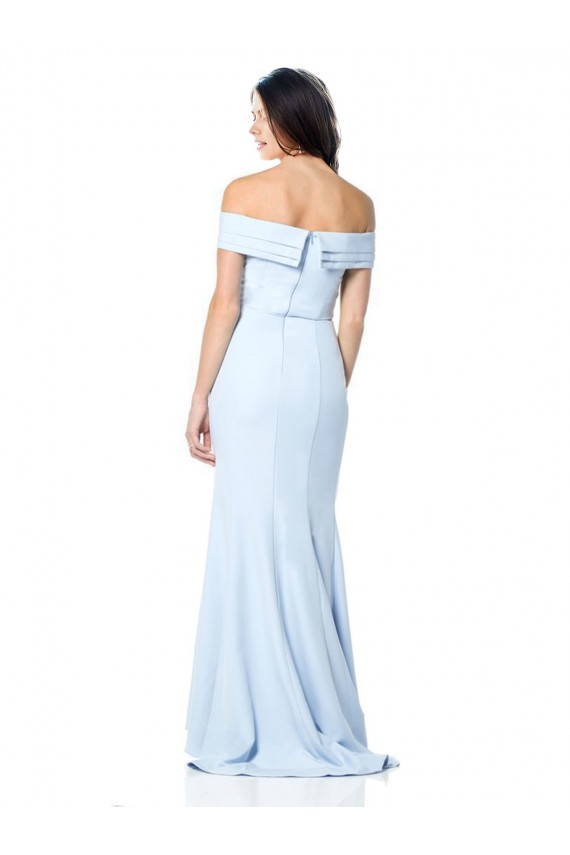 Best Sleeveless Long High Neck Mermaid Light Sky Blue Evening Dresses UK