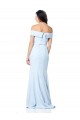 Best Sleeveless Long High Neck Mermaid Light Sky Blue Evening Dresses UK
