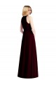 Best Sleeveless Long Halter Neck Trumpet Soft Chiffon Maxi Evening Dress UK