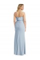 Best Sleeveless Low Back Long Strapless Trumpet Stretch Crepe Evening Dress UK