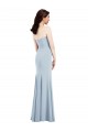 Best Sleeveless Low Back Long Strapless Trumpet Semi Formal Evening Dress UK