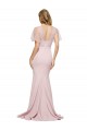Best Short Sleeves V-Back Long Sweetheart Sheath Evening Dress UK