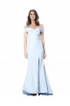 Best Sleeveless Long High Neck Mermaid Light Sky Blue Evening Dresses UK