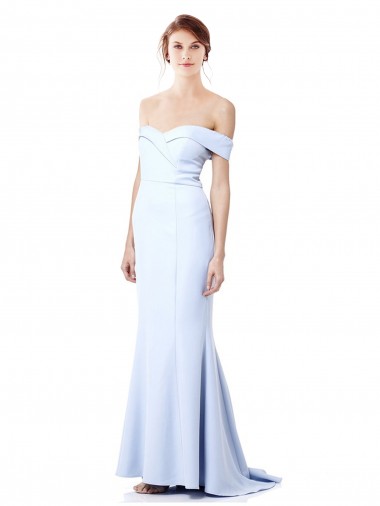 Best Sleeveless Long High Neck Mermaid Stretch Crepe Evening Dress UK
