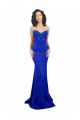 Best Sleeveless Low Back Long High Neck Mermaid Stretch Crepe Sexy Evening Dress UK