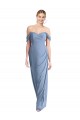 Best Sleeveless Low Back Long Off the Shoulder Mermaid Maxi Evening Dress UK