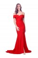 Best Sleeveless Long Sweetheart Mermaid Stretch Crepe Evening Dresses UK