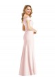 Best Sleeveless Long V-Neck Trumpet Sexy Evening Dress UK