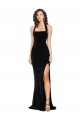Best Sleeveless Low Back Long High Neck Sheath Semi Formal Evening Dress UK