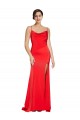 Best Sleeveless Low Back Long Strapless Sheath Stretch Satin Evening Dress UK