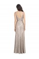 Best Sleeveless V-Back Long High Neck Sheath Sexy Evening Dress UK