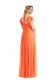 Best Flutter Sleeves Open Back Long Square Neck A-Line Maxi Evening Dress UK