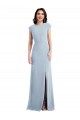 Best Cap Sleeves Open Back Long Trumpet Maxi Evening Dress UK