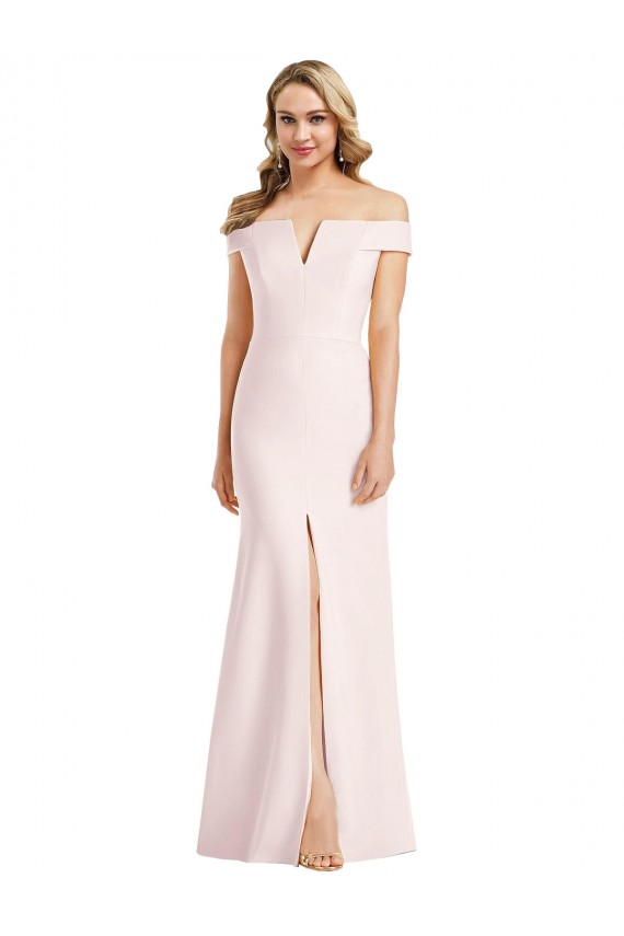 Best Sleeveless Long V-Neck Trumpet Sexy Evening Dress UK