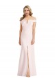 Best Sleeveless Long V-Neck Trumpet Sexy Evening Dress UK